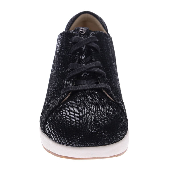 Revere Athens Lace-Up Sneaker Black Lizard